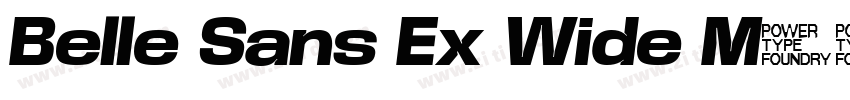 Belle Sans Ex Wide M字体转换